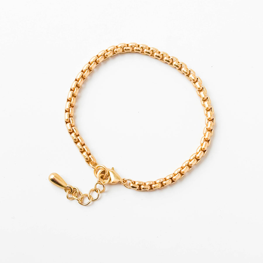 Nest Pretty Things - Matte Thick 24K Gold Plated Adjustable Chain Bracelet