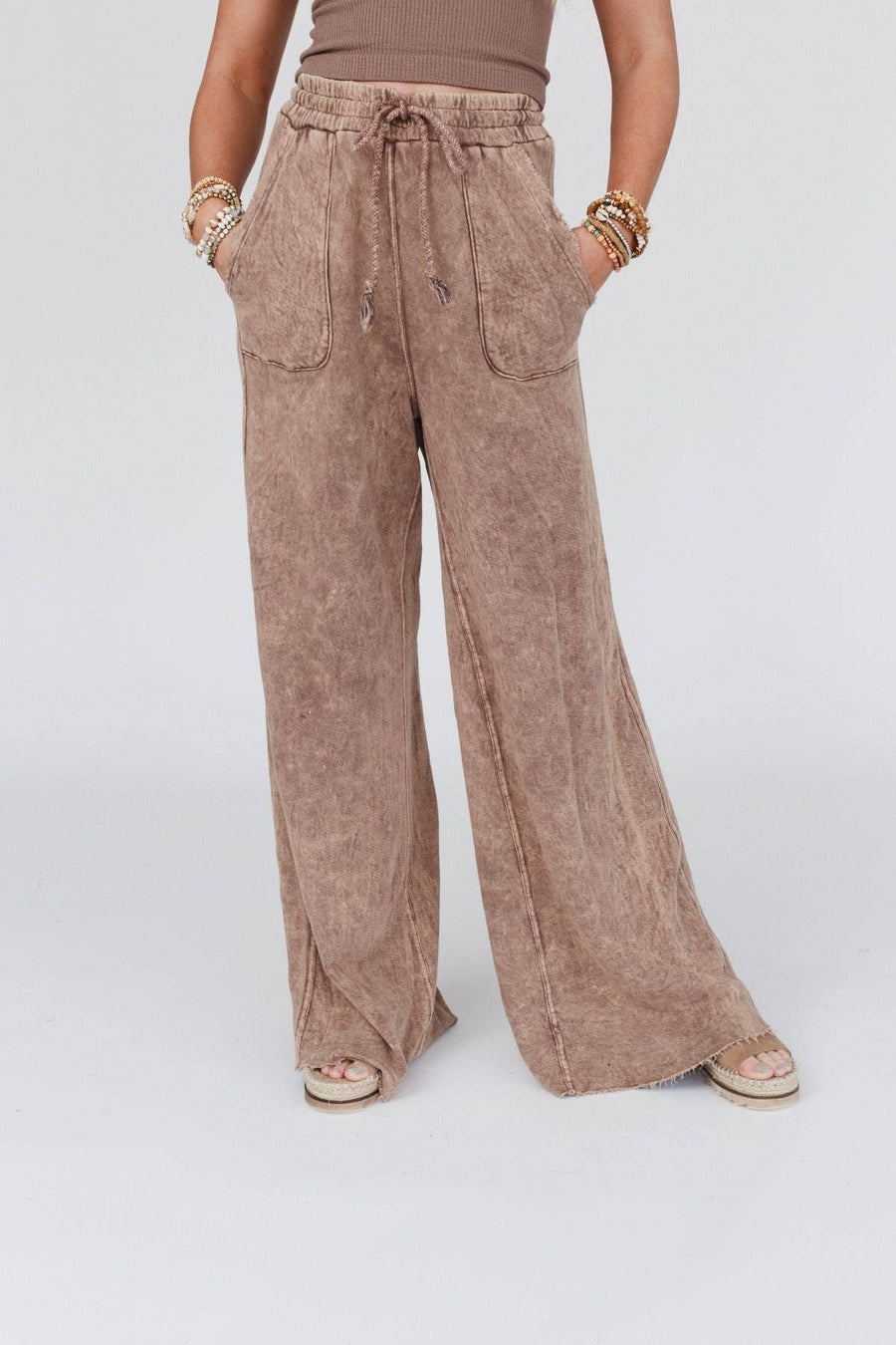 Three Bird Nest - Relaxing Robin Wide Leg Pant - New Mocha