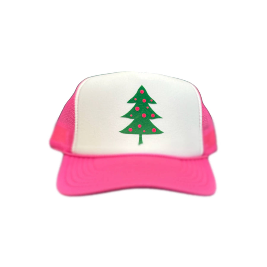 Velvet Tree White/Hot Pink Trucker