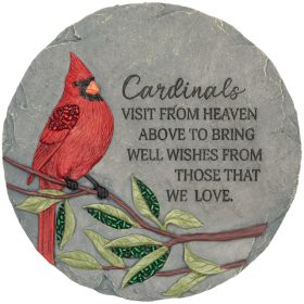 Carson Gifts: Cardinal Visit Garden Stone