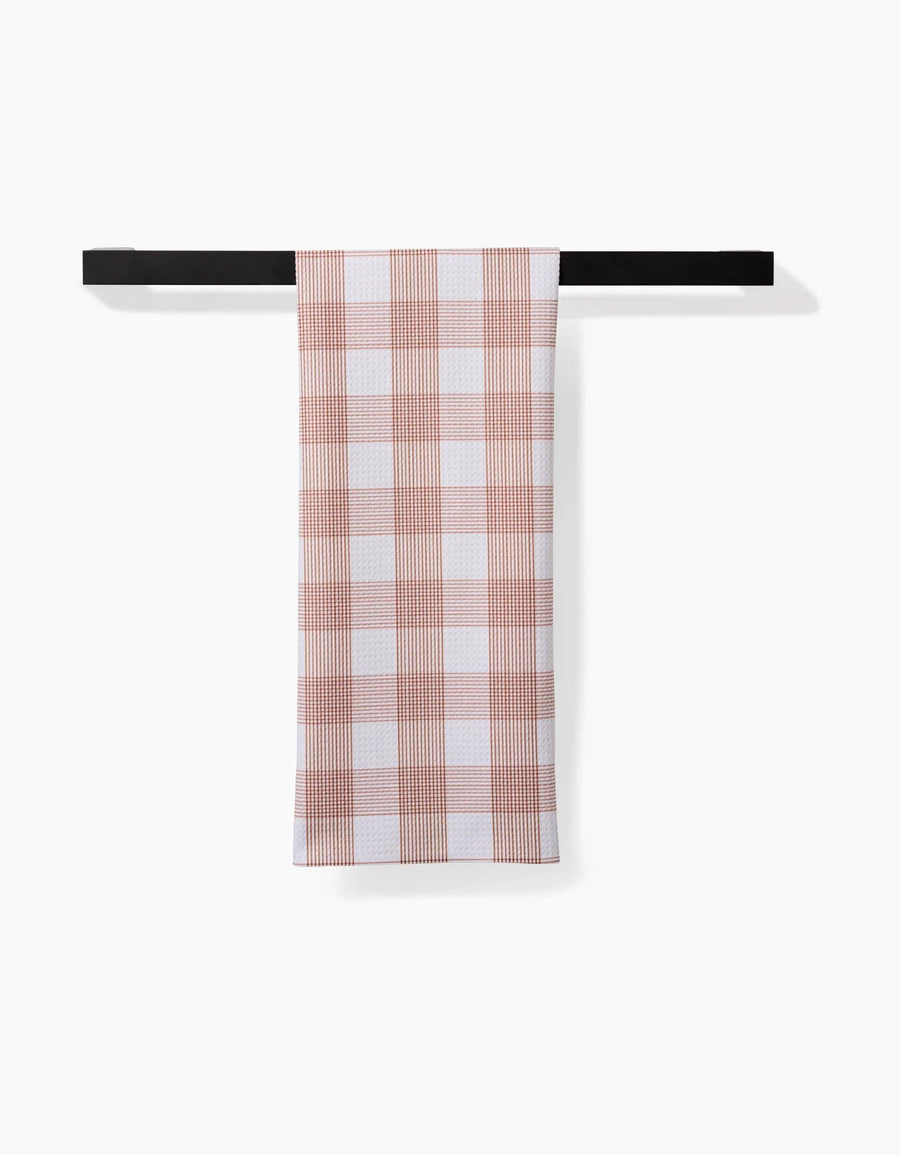 Geometry - Vintage Gingham Natural Tea Towel