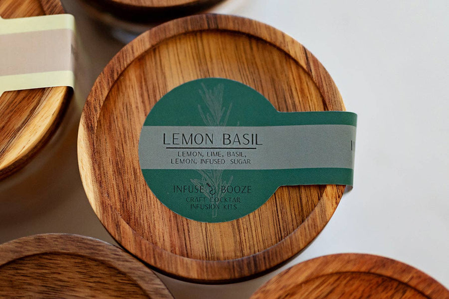 Infuse & Booze - Lemon Basil: 16 oz.