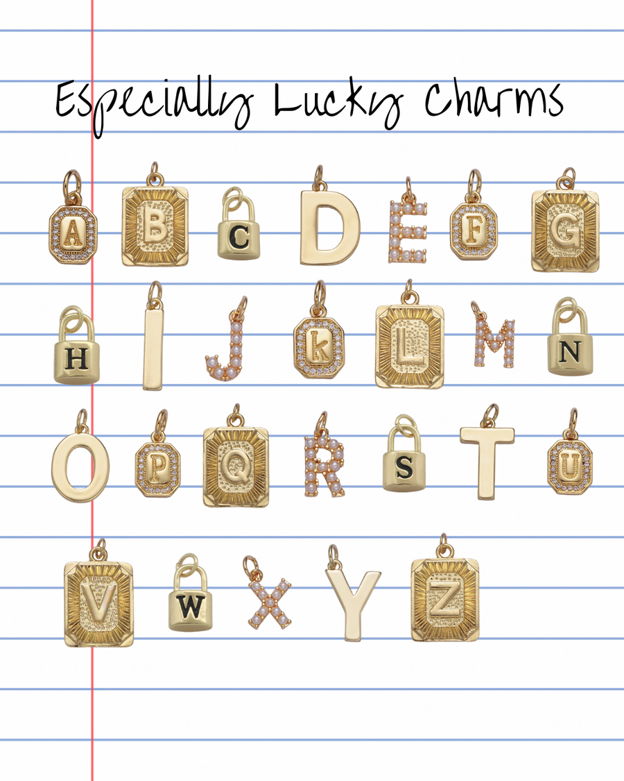 It's Especially Lucky - Initial Charms: M