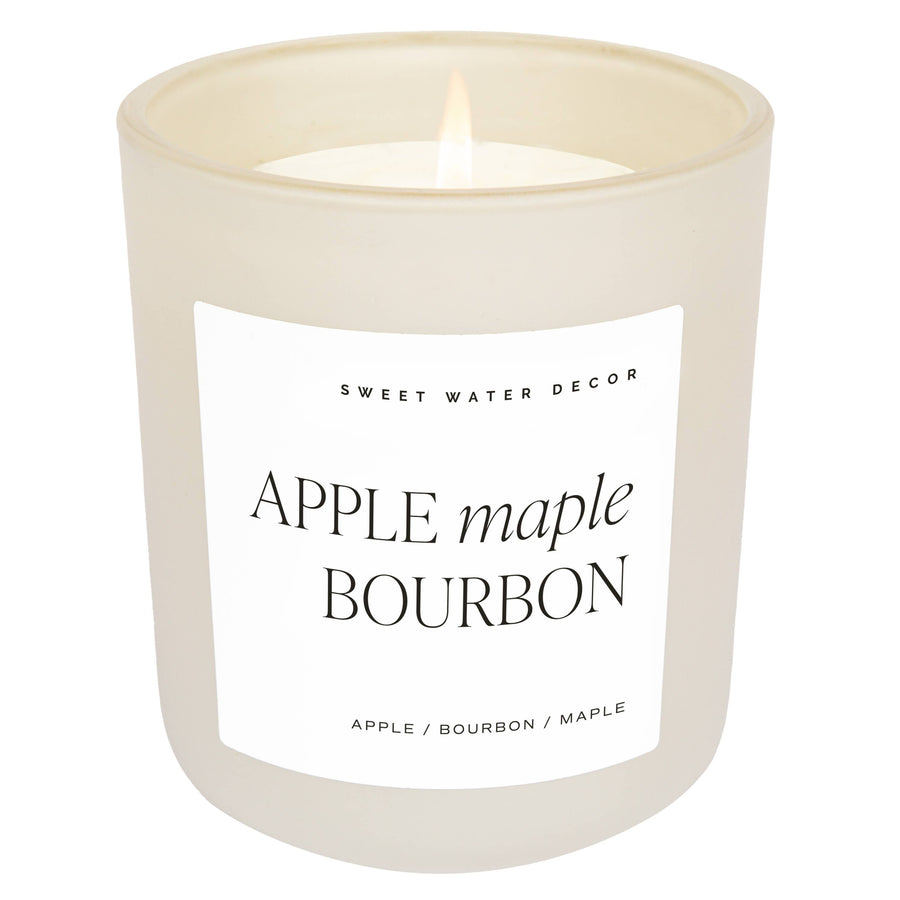 Sweet Water Decor - *NEW* Apple Maple Bourbon 15 oz Soy Candle - Fall Decor