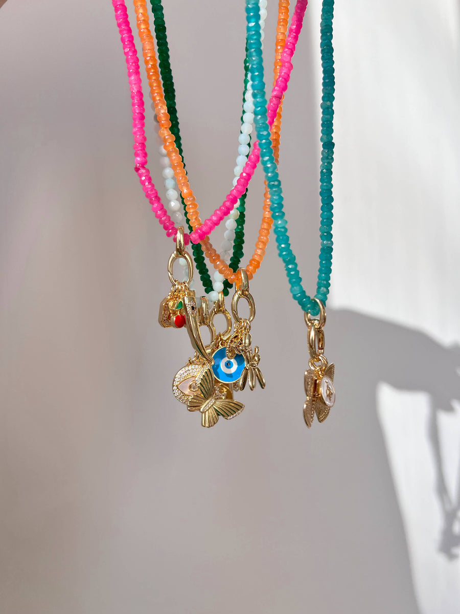 It's Especially Lucky - Spring/Summer Charm Bar Necklaces Vol. 1: Light blue