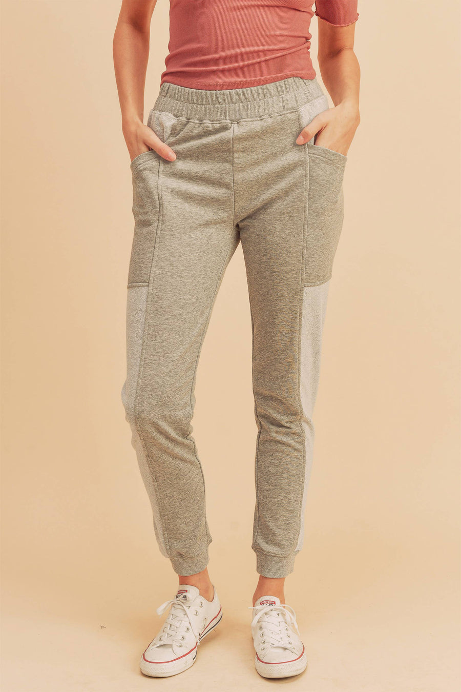 AEMI + CO -Heather Grey, Bree Jogger