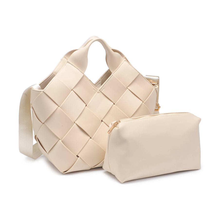 Sol and Selene - Resilience - Woven Neoprene Tote: Cream