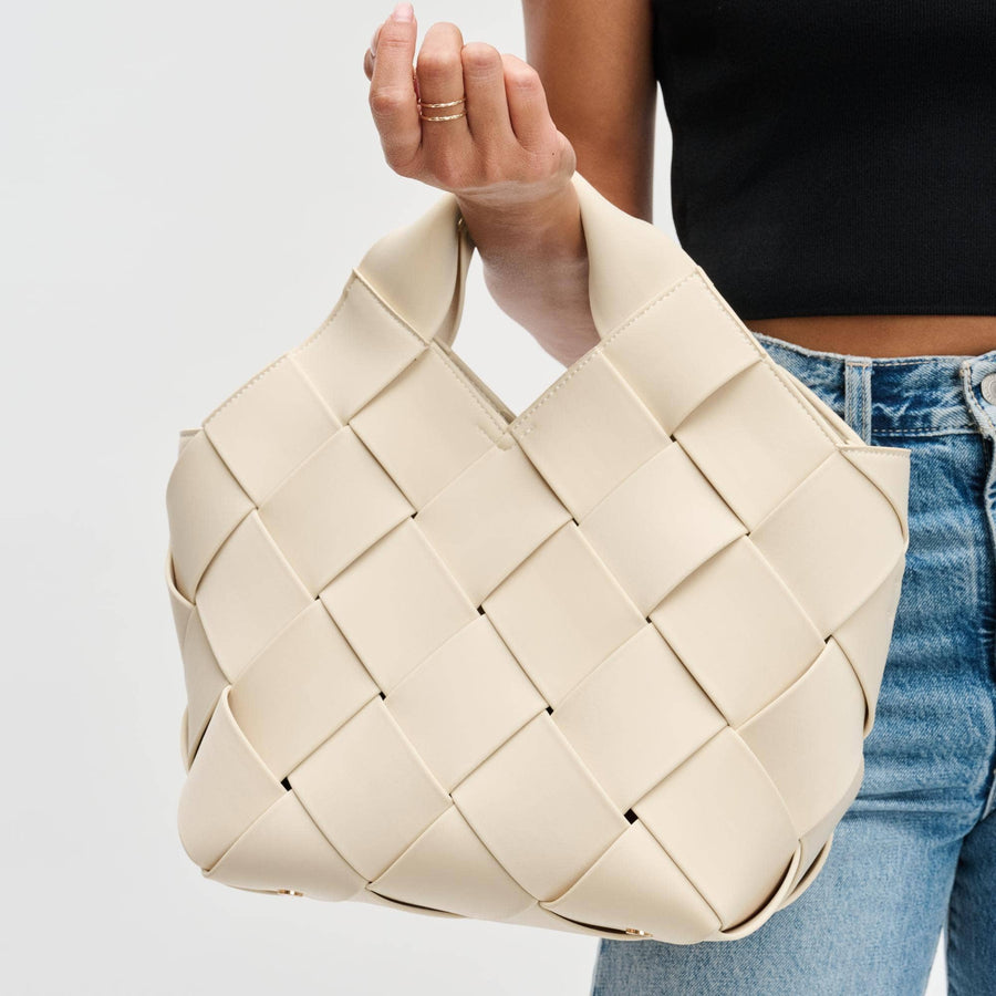 Sol and Selene - Resilience - Woven Neoprene Tote: Cream