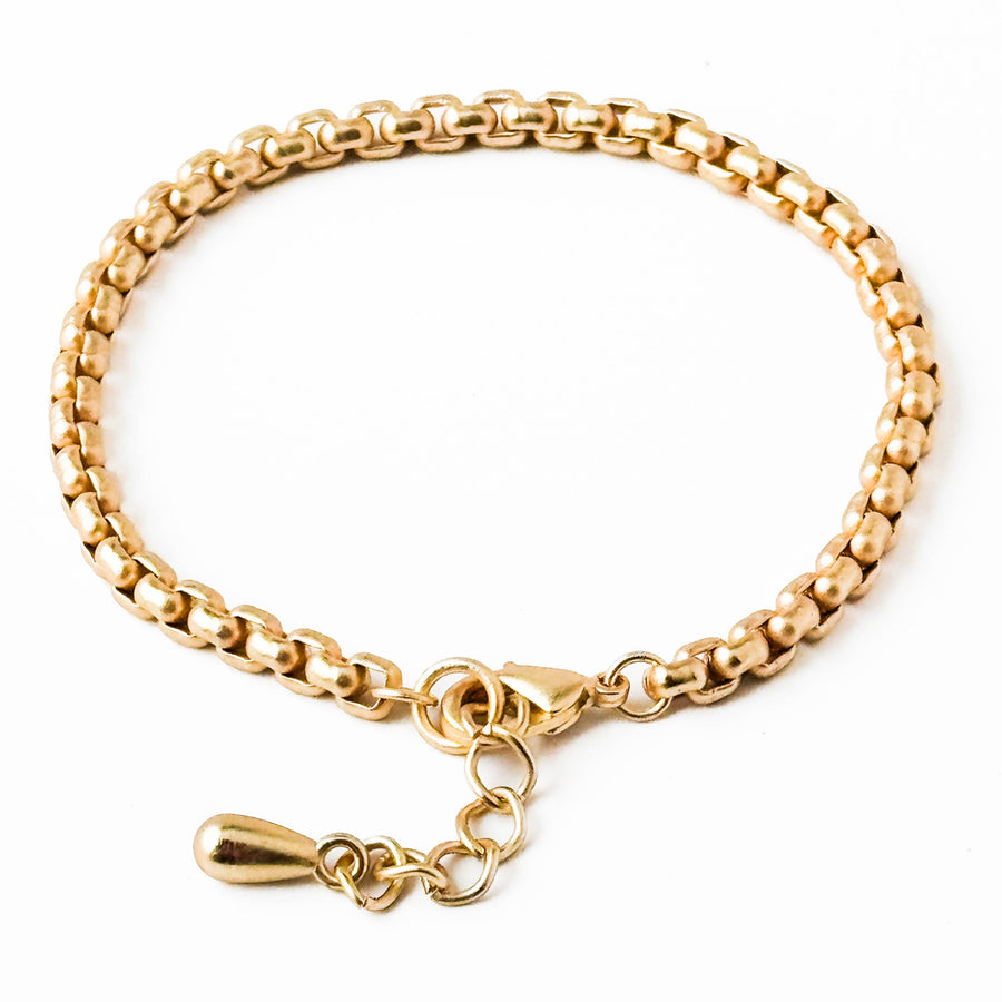 Nest Pretty Things - Matte Thick 24K Gold Plated Adjustable Chain Bracelet