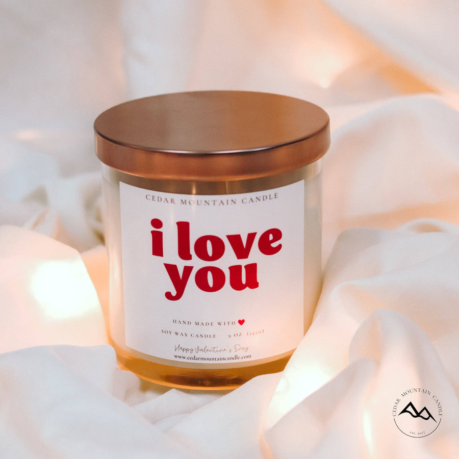 Cedar Mountain Candle - I Love You - Valentine's Day Soy Candle