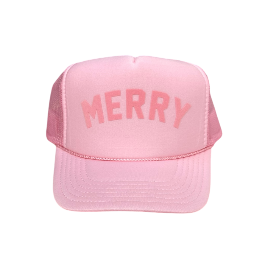 MERRY (tone on tone) - Light Pink Trucker