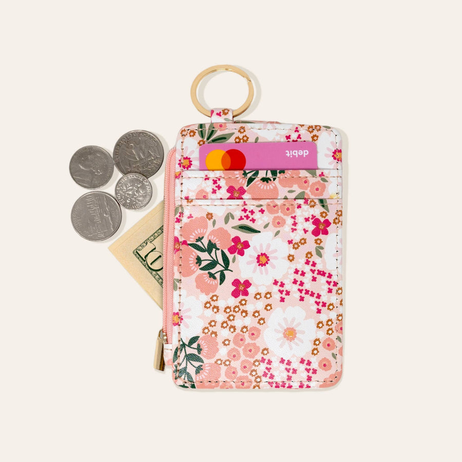 The Darling Effect - Sweet Meadow Keychain Card Wallet - Pink