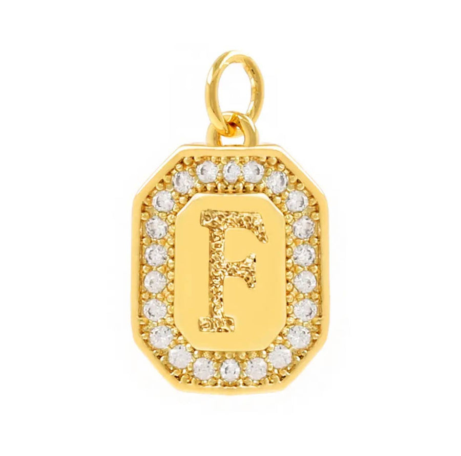 R Initial Charms For Charm Necklaces-Savvy Bling