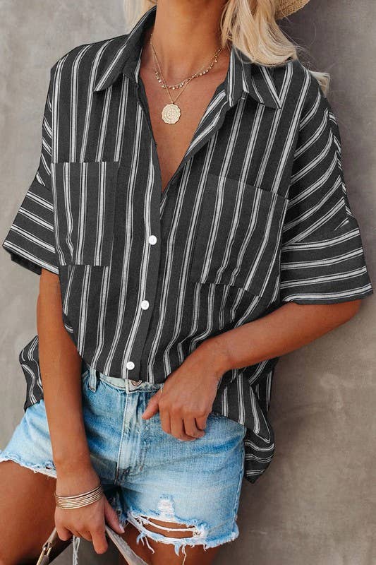 Pretty Bash - Laid Back Vibe Button-Up Top