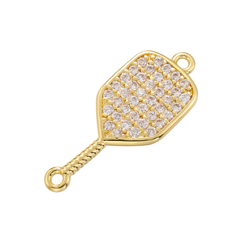 Pave Pickleball Charm-Savvy Bling