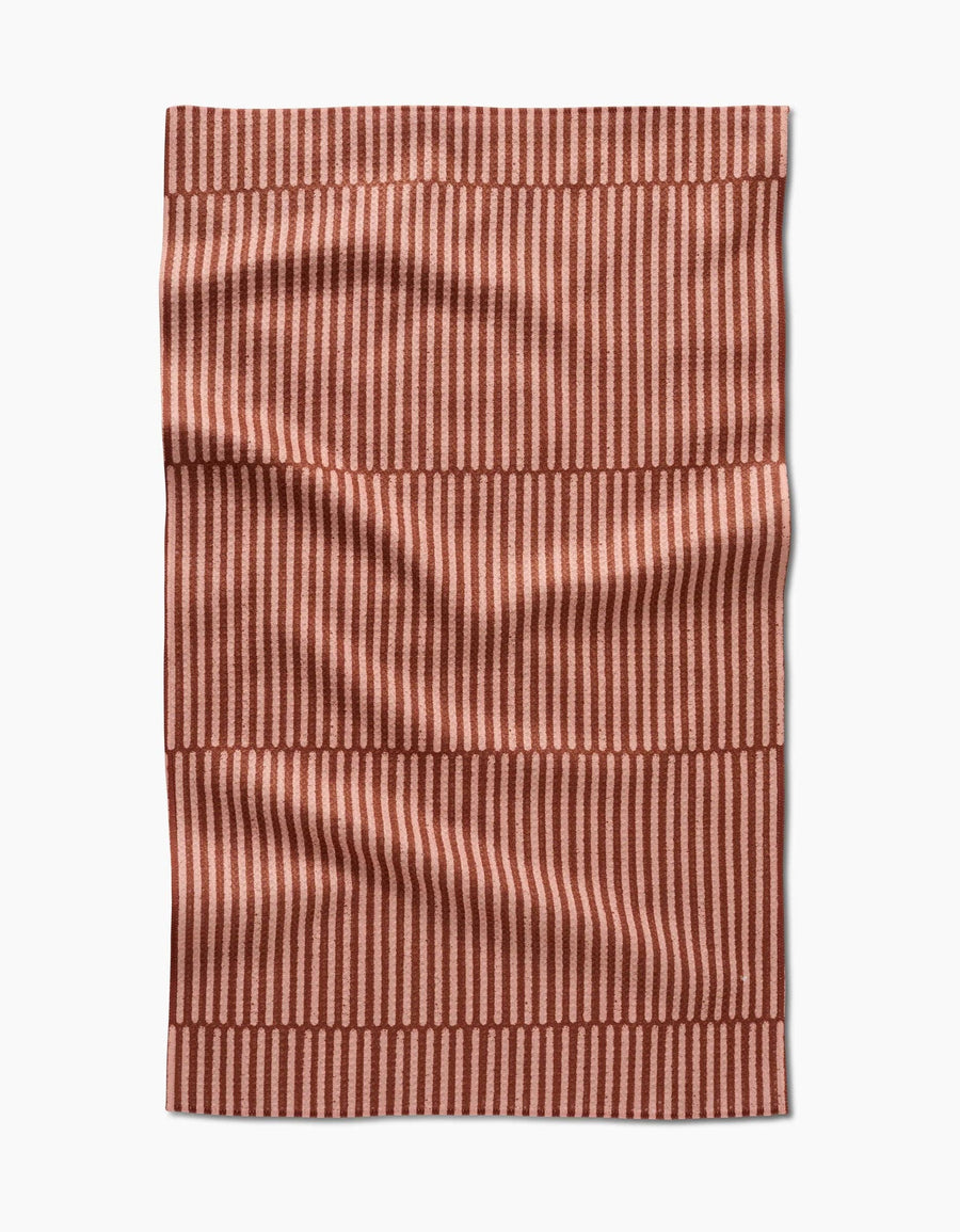 Geometry - Textured Stripe Tea Towel