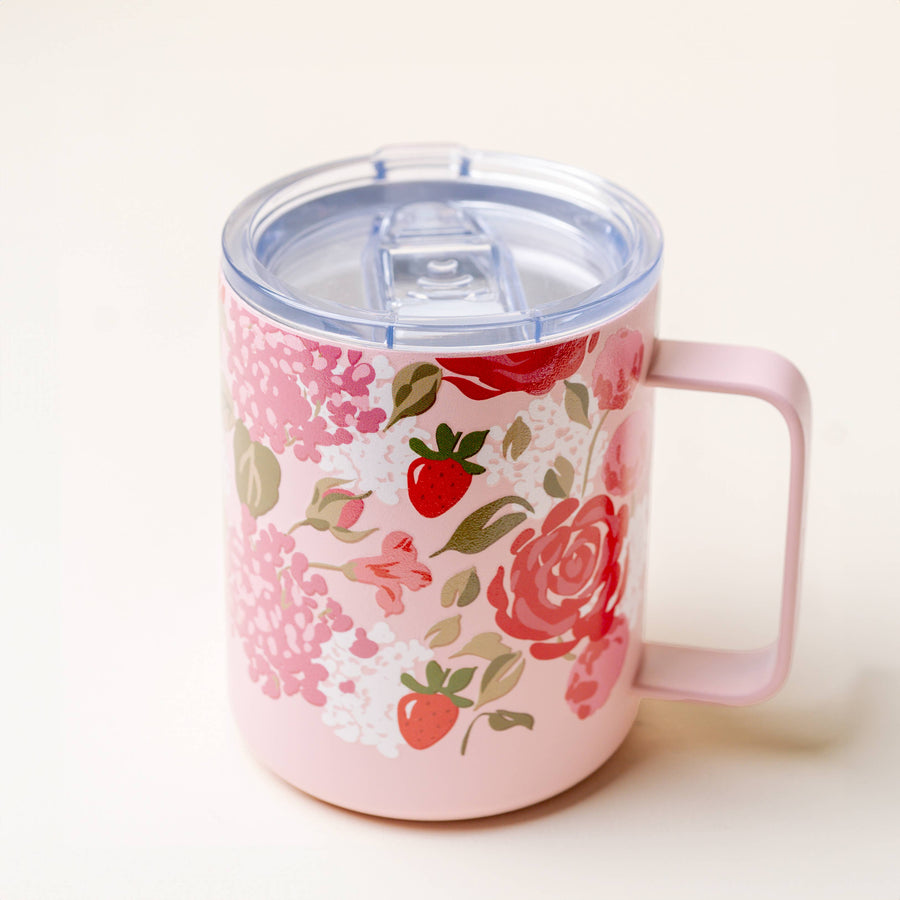 The Darling Effect - 14 oz Insulated Mug-Rose Garden