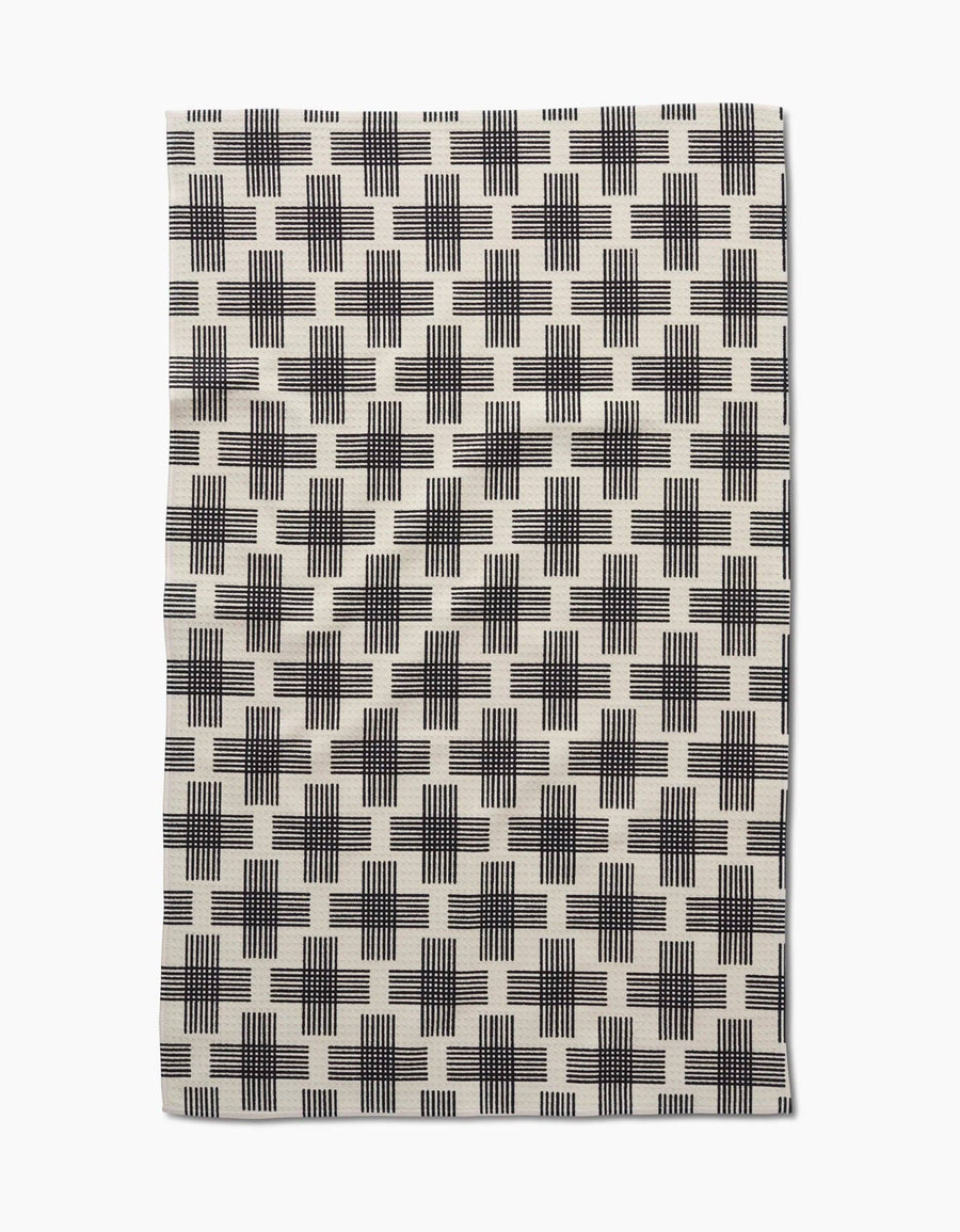 Geometry - Cross Hatch Tea Towel