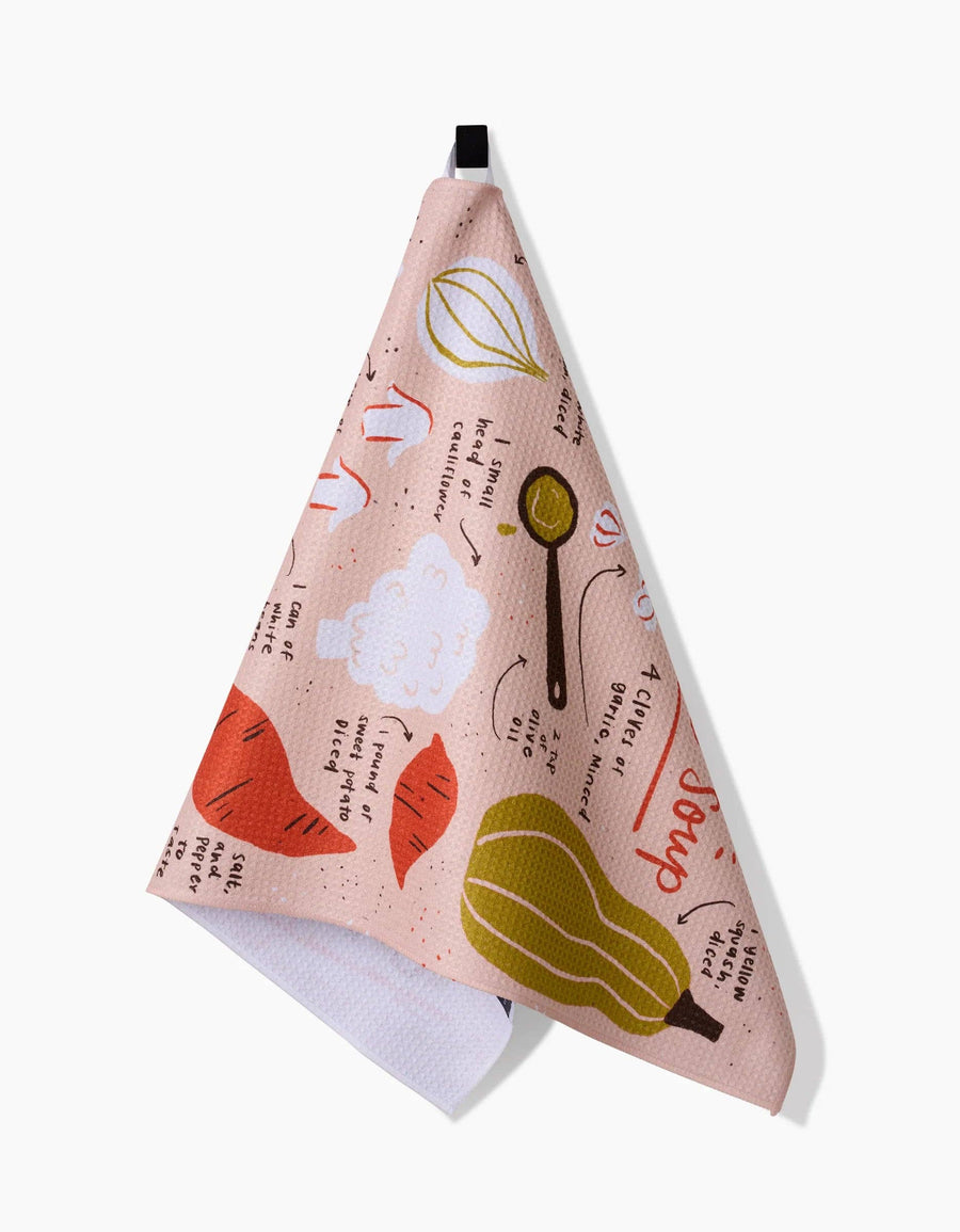 Geometry - Creamy Veggie Soup Tea Towel