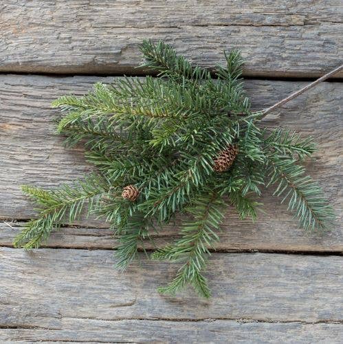 19"  DOUGLAS FIR SPRAY WITH CONES