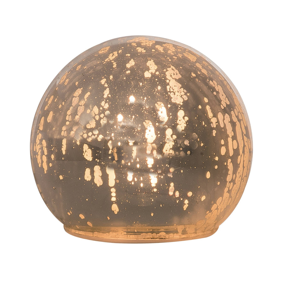 Sm Glass Shiny Light Up Globe