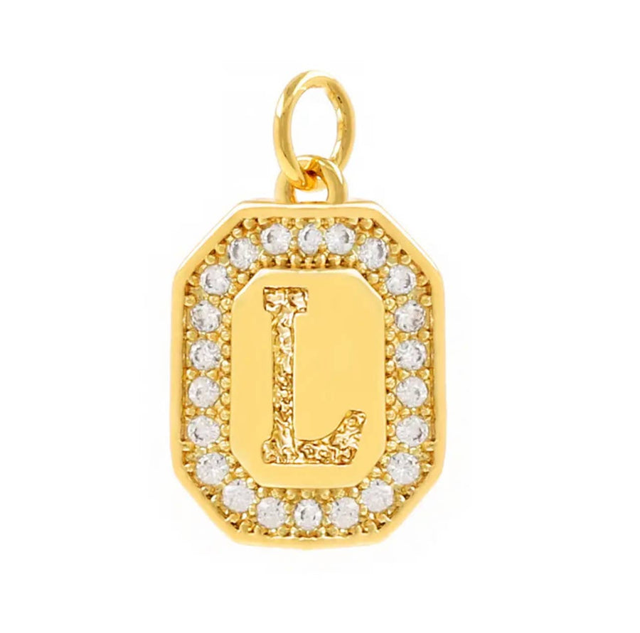 H Initial Charms For Charm Necklace-Savvy Bling