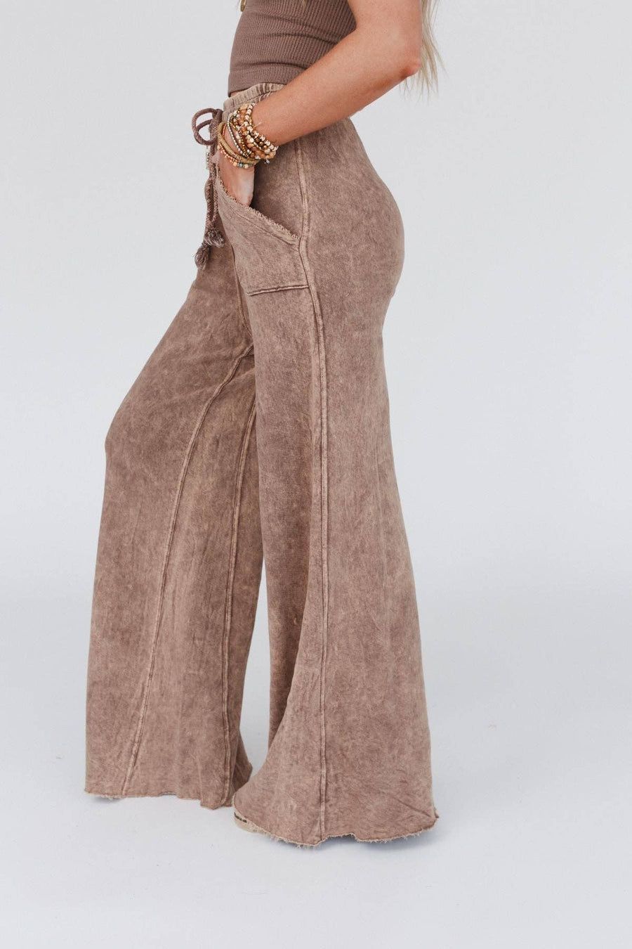 Three Bird Nest - Relaxing Robin Wide Leg Pant - New Mocha