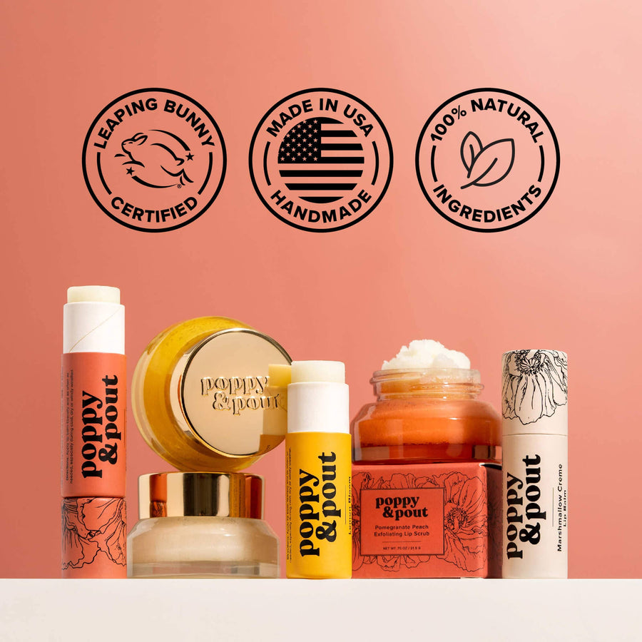 Poppy & Pout -Lemon Bloom,  Lip Balm