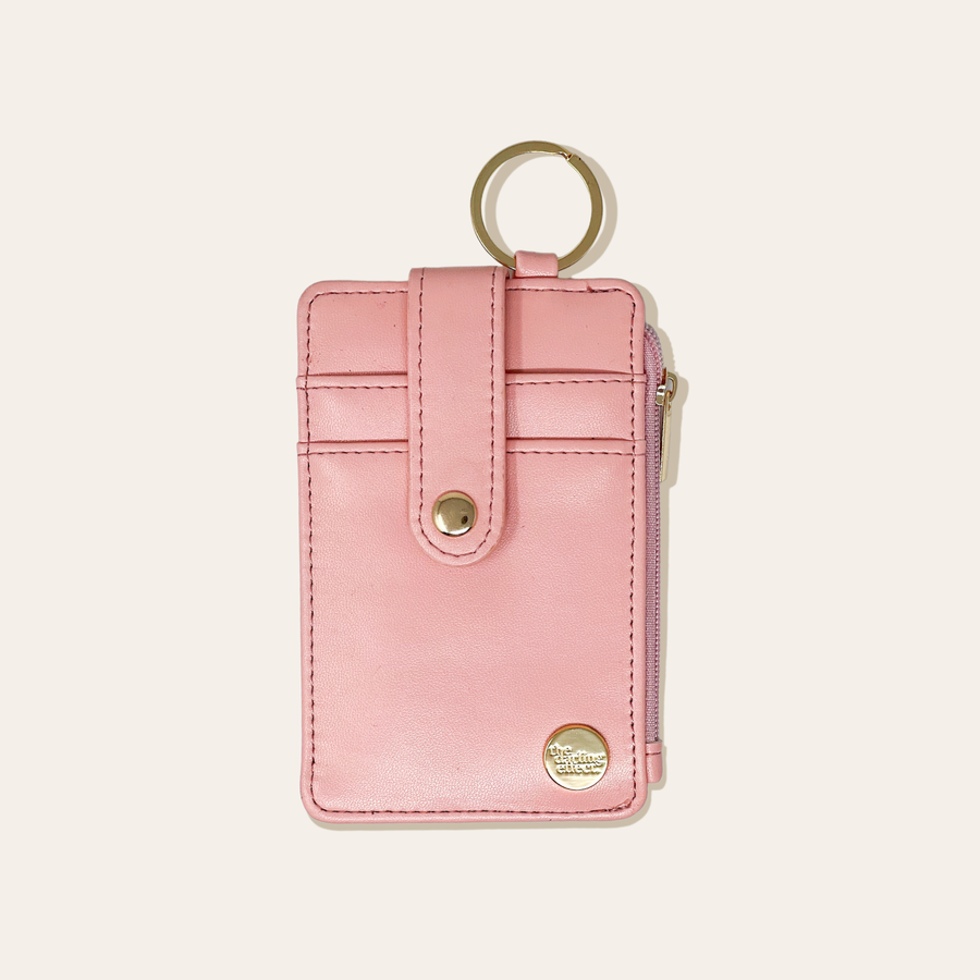 The Darling Effect - Solid Keychain Card Wallet - Light Pink