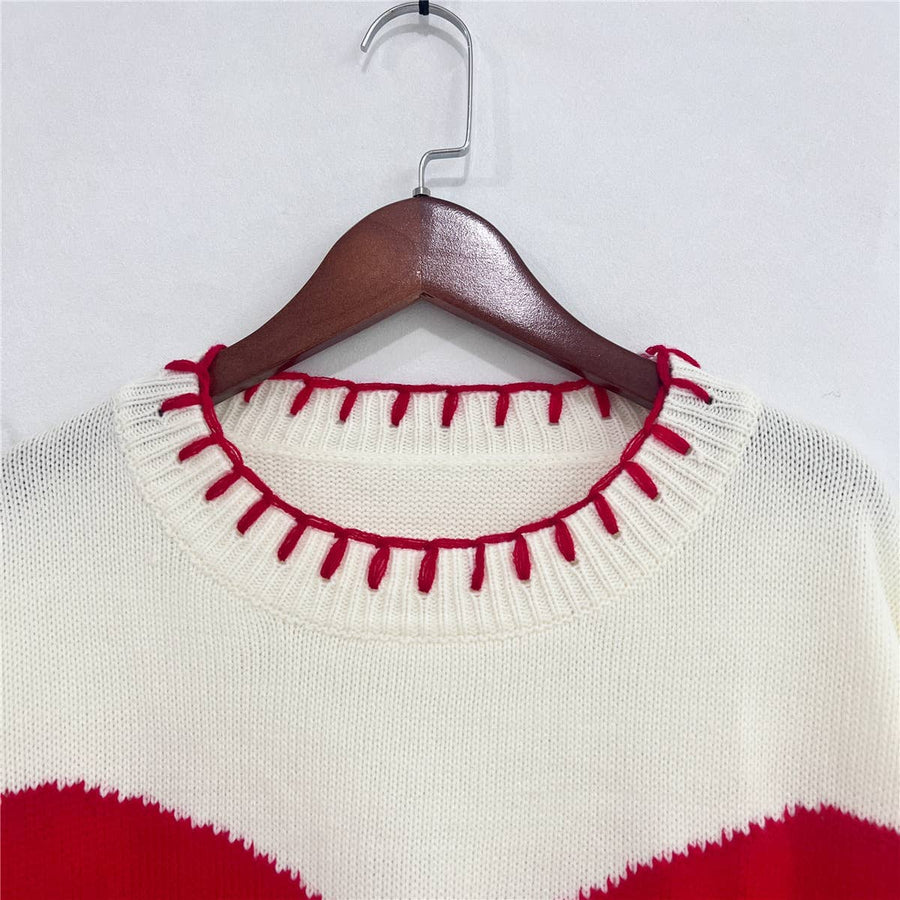 Bow Sweater: White