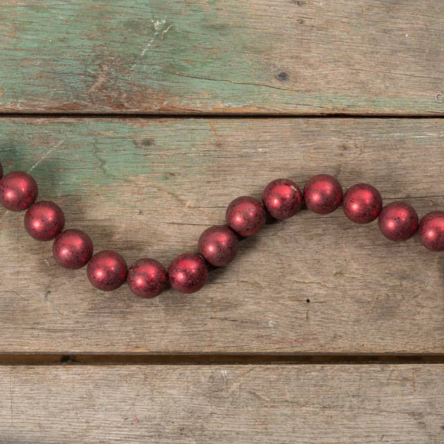 JUMBO RED BEAD GARLAND