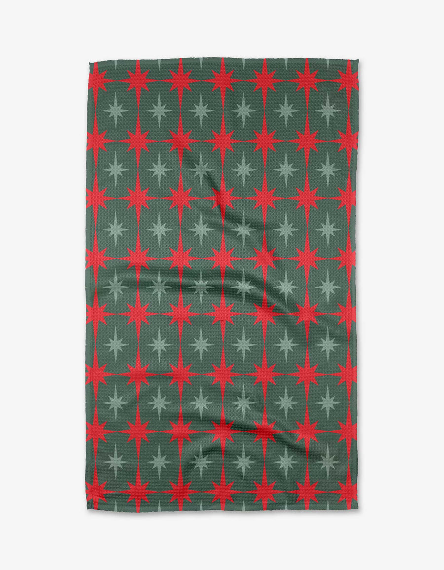 Geometry - Holiday Stars Tea Towel