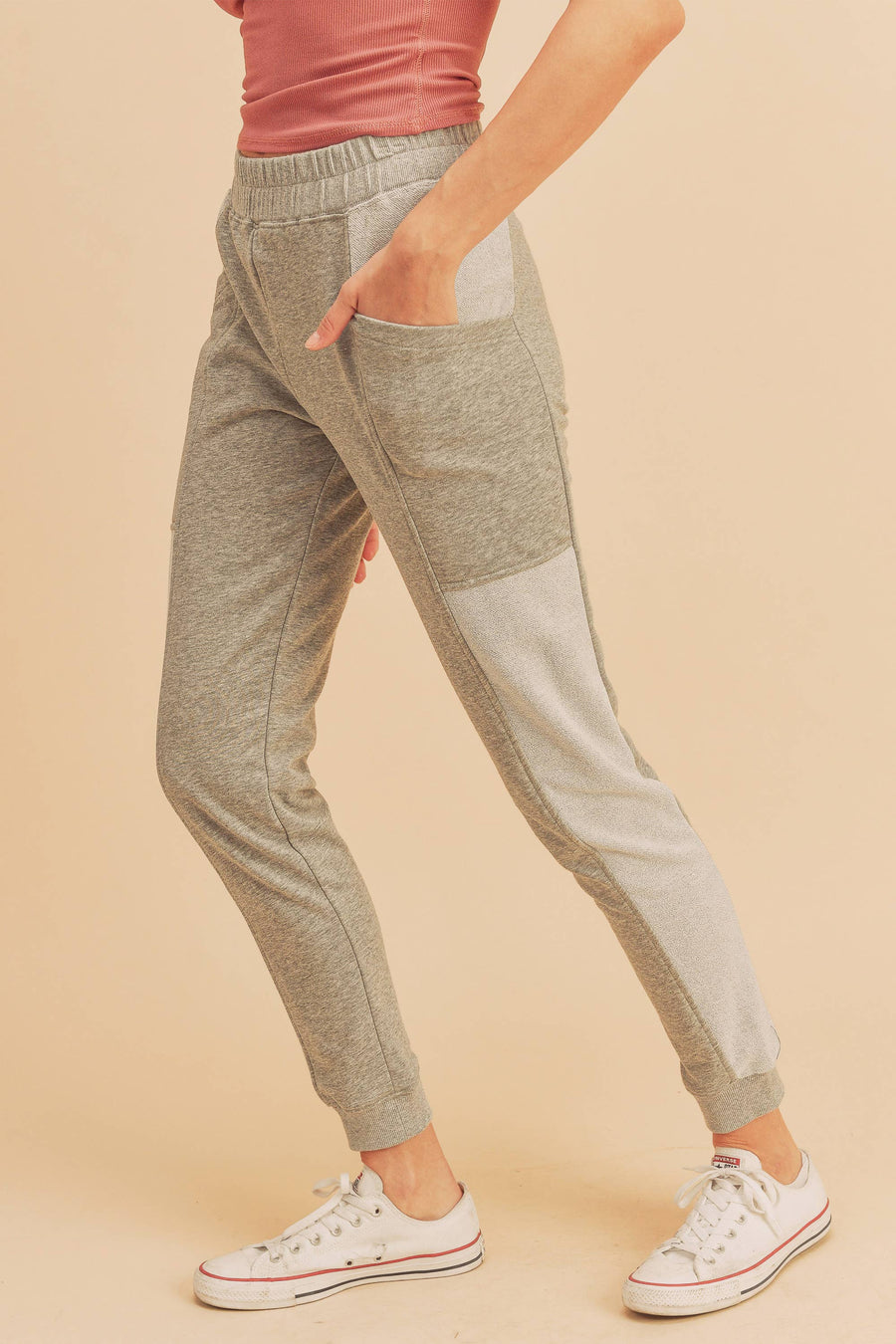 AEMI + CO -Heather Grey, Bree Jogger