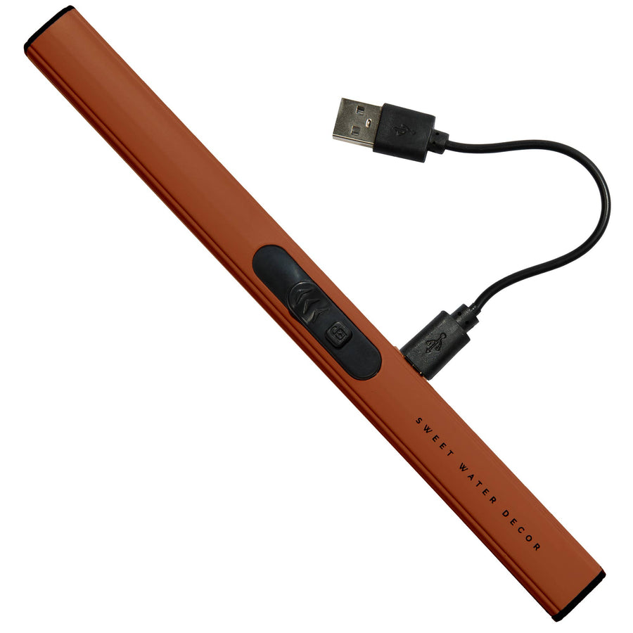 Burnt Orange Rechargeable Electric Lighter -Home Decor