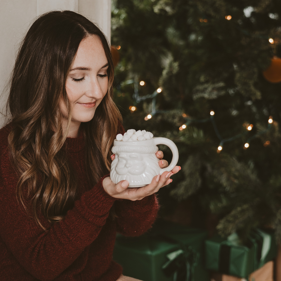 Santa Coffee Mug - Christmas Decor & Gifts