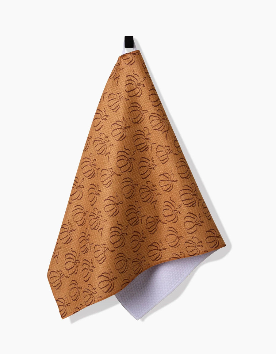 Geometry - Pumpkin Patchwork Tea Towel