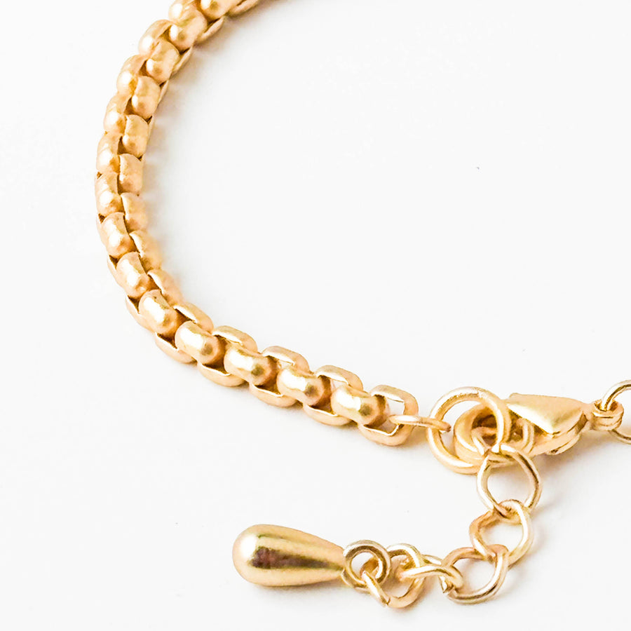 Nest Pretty Things - Matte Thick 24K Gold Plated Adjustable Chain Bracelet