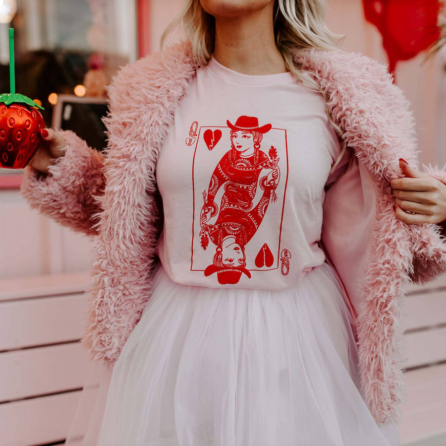 Queen of Hearts Pink Shirt