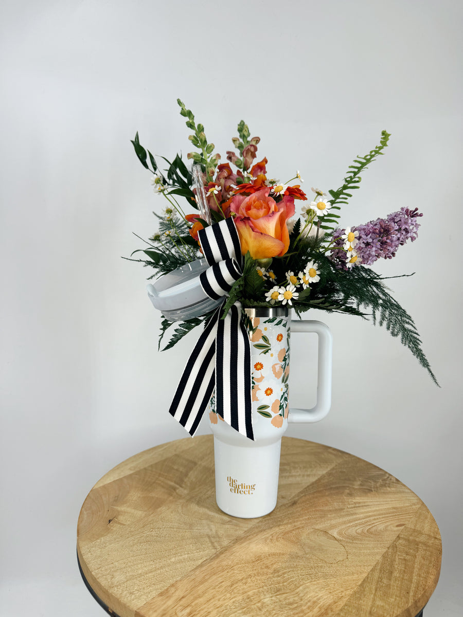 The Darling Effect Cup with Fresh Flowers