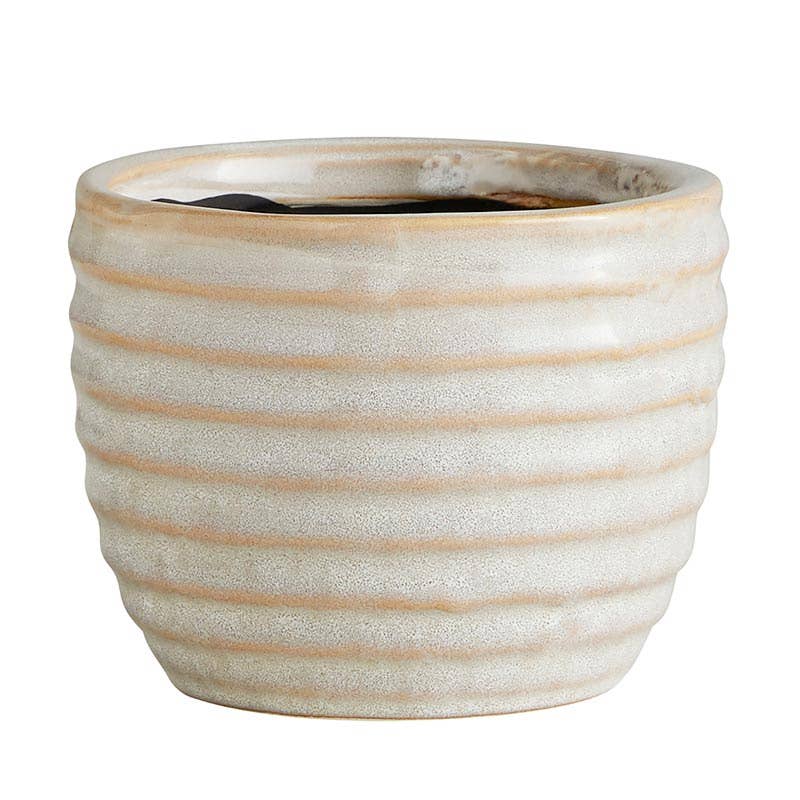 47th & Main (Creative Brands) - Striped Ceramic Pot