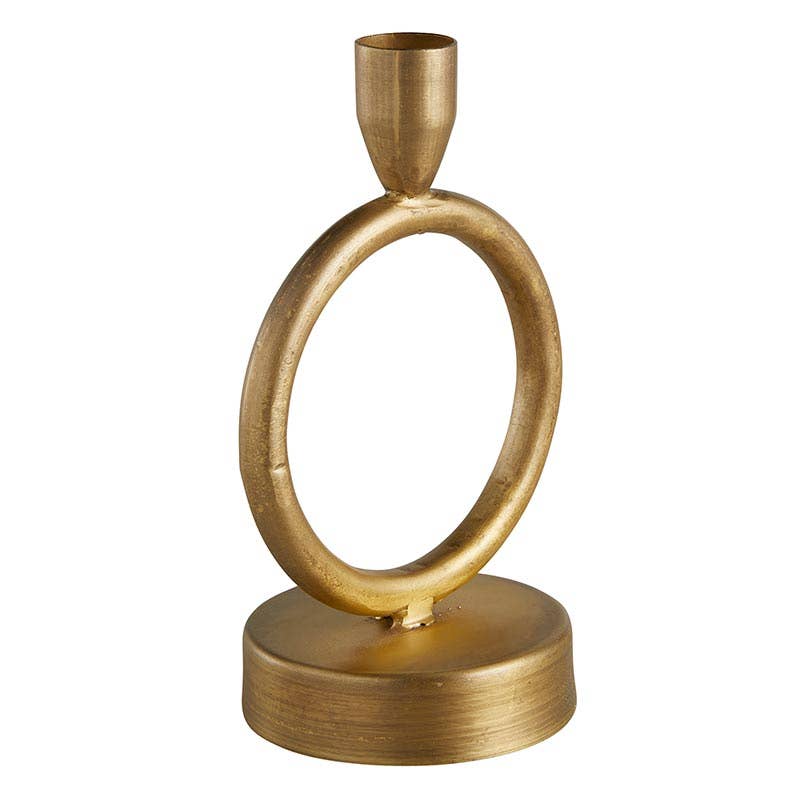 47th & Main (Creative Brands) - Brass Finish Donut Candleholder