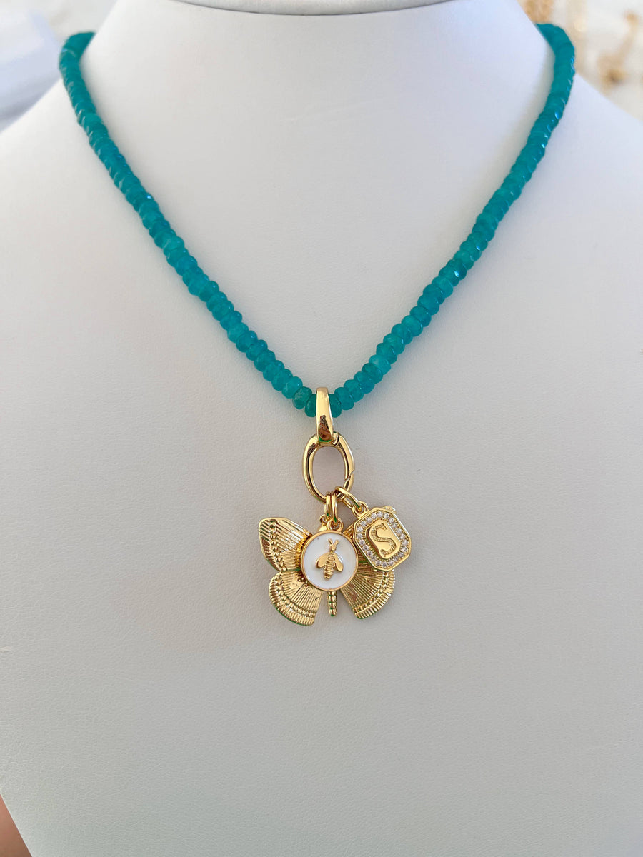 It's Especially Lucky - Spring/Summer Charm Bar Necklaces Vol. 1: Light blue