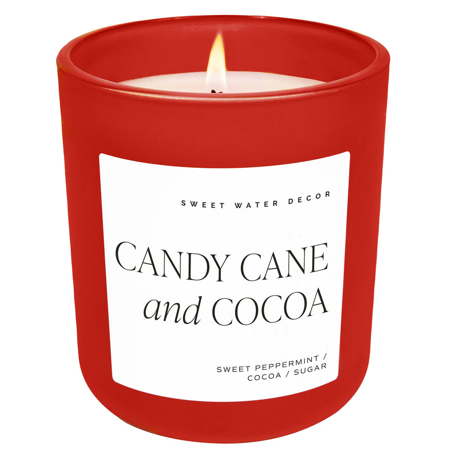 Candy Cane & Cocoa 15 oz Soy Candle