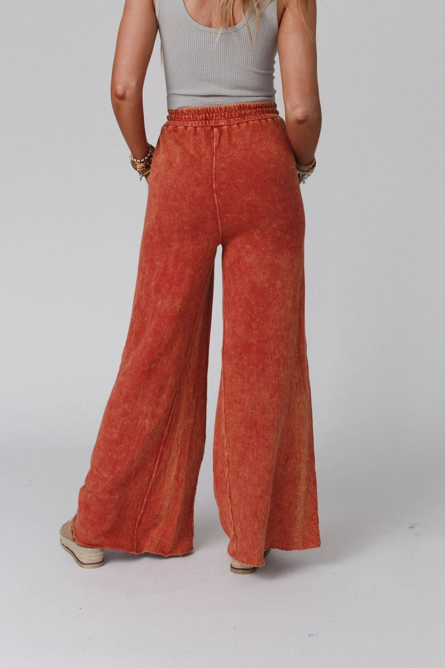 Three Bird Nest - Relaxing Robin Wide Leg Pant - New Brick