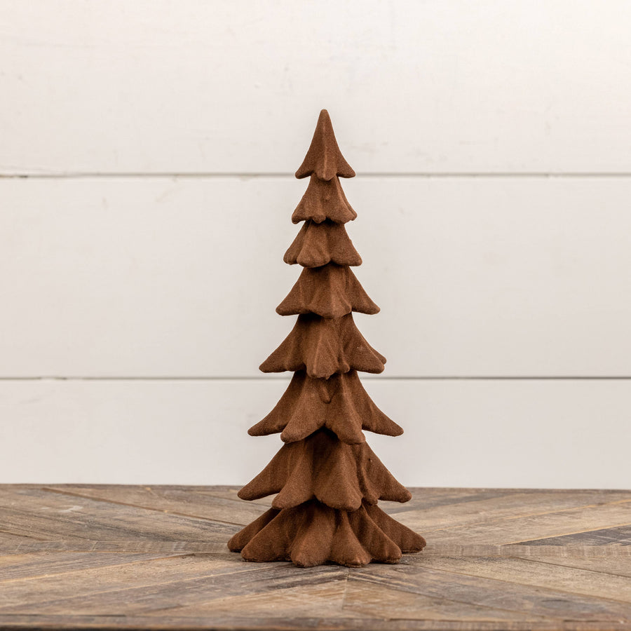 12" BROWN RESIN TREE