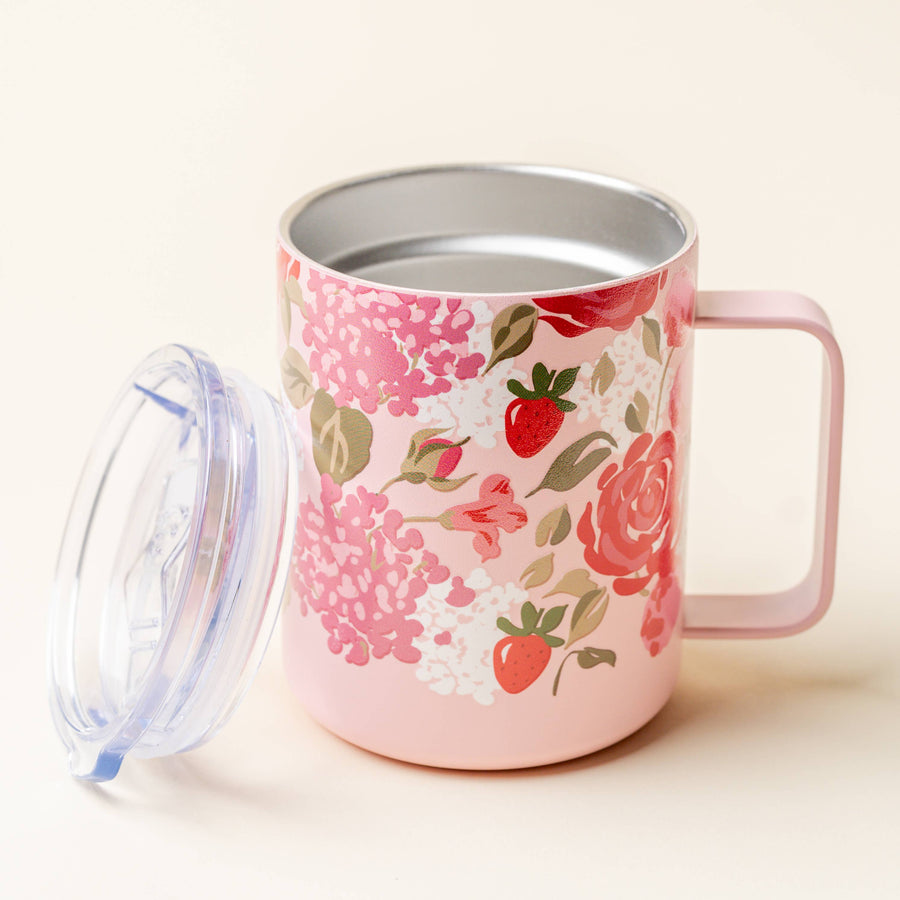 The Darling Effect - 14 oz Insulated Mug-Rose Garden