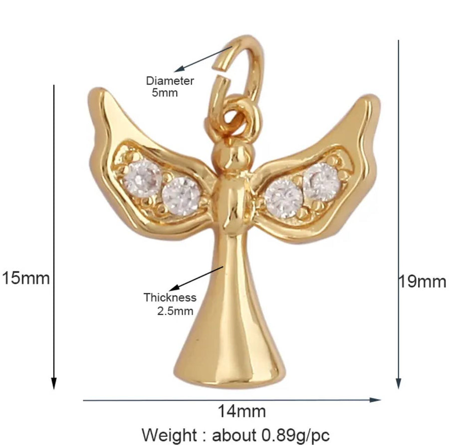 Savvy Bling - Guardian Angel Charm For Charm Bar & Charm Necklaces