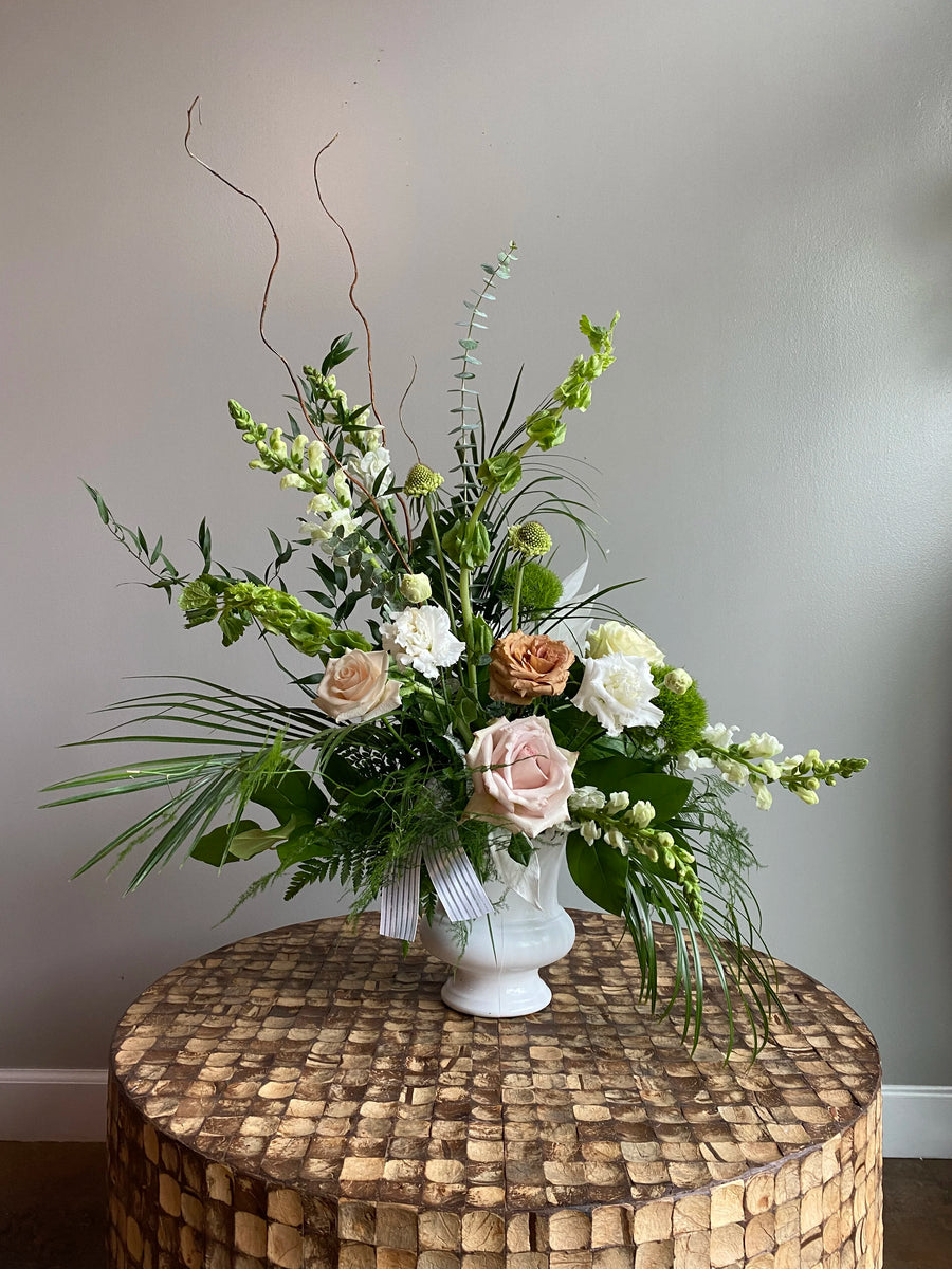 Small Urn Sympathy Design - Whites and Neutrals