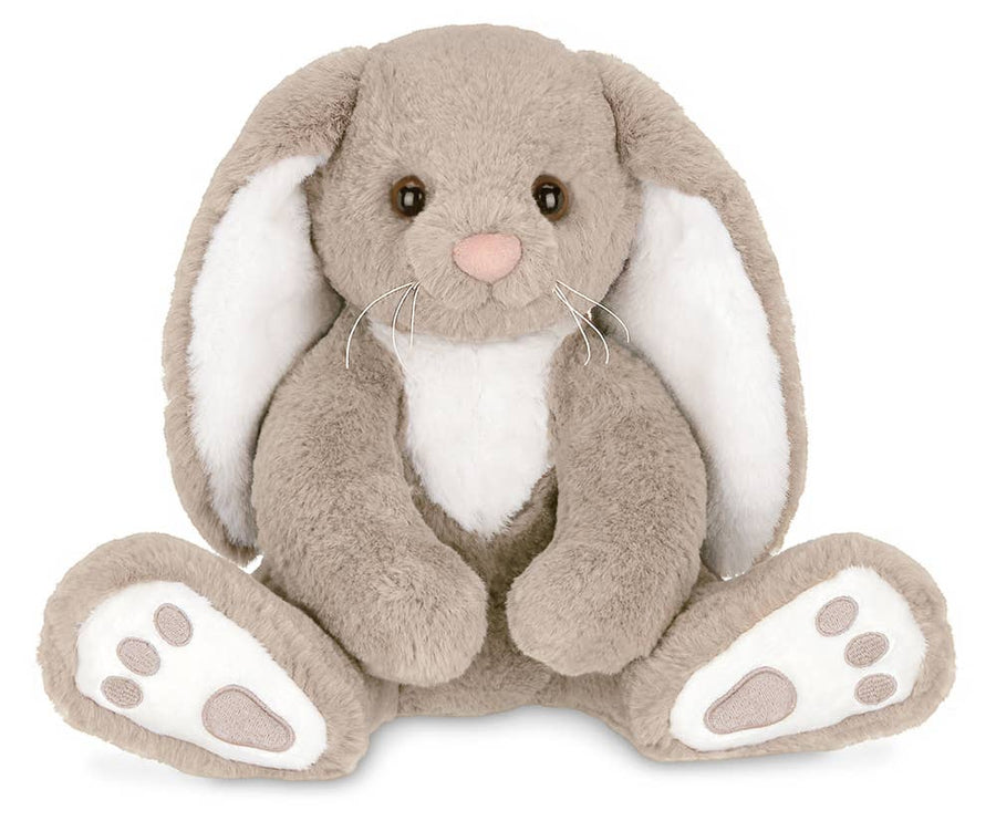 Bearington Collection - Boomer the Taupe & White Bunny