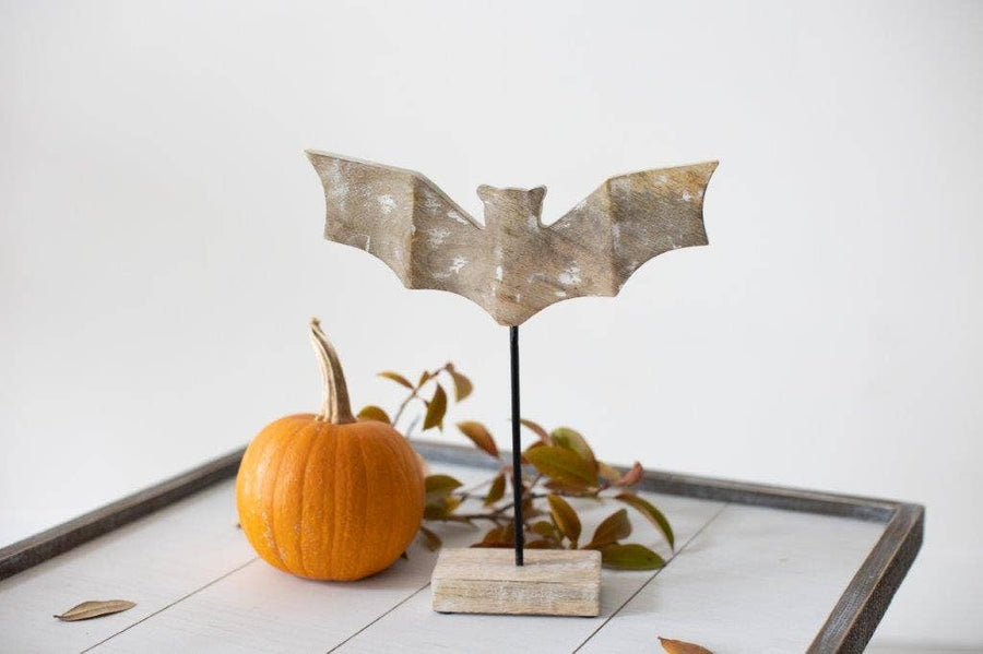 Halloween | Wooden Bat on Stand